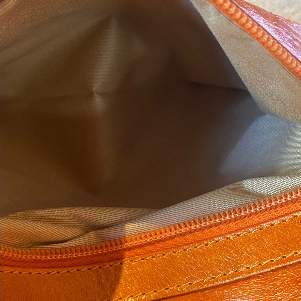 Maurizio Taiuti Leather Italian Purse Orange - Picture 8 of 11